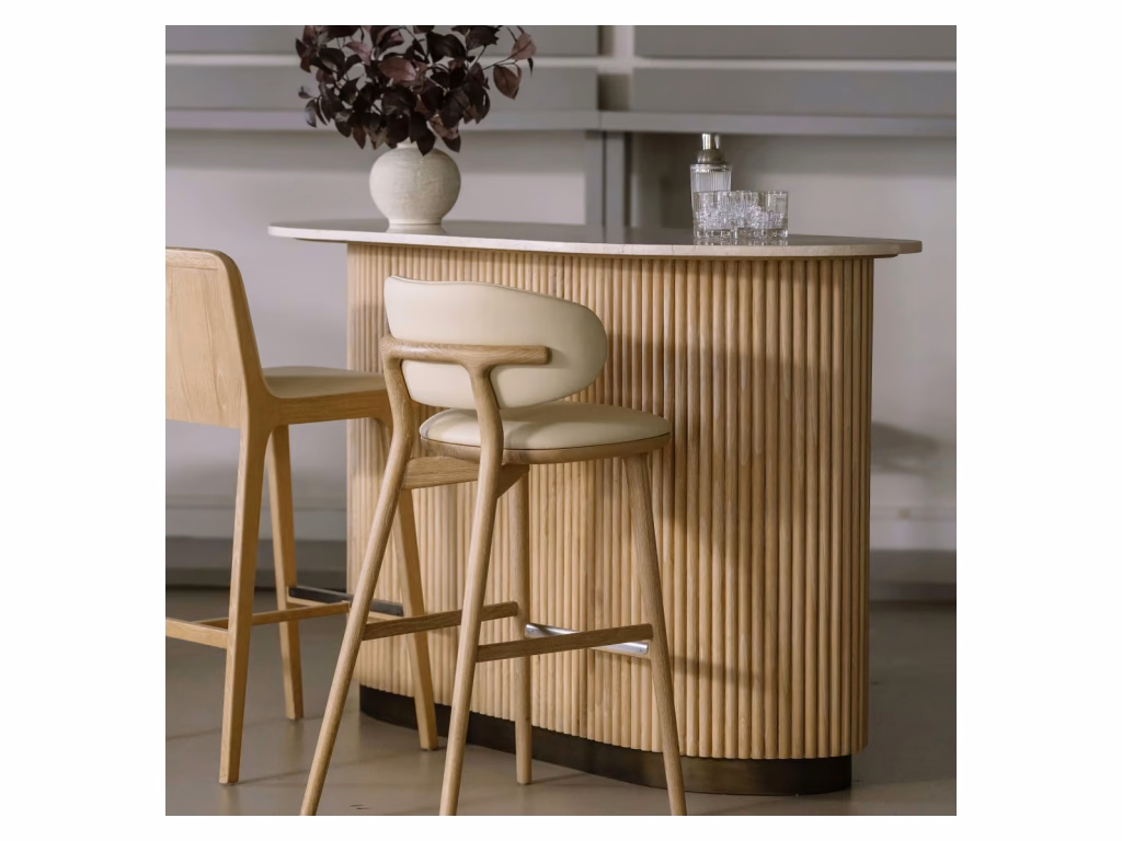 Soren Bar Stool - Saddle - image 3