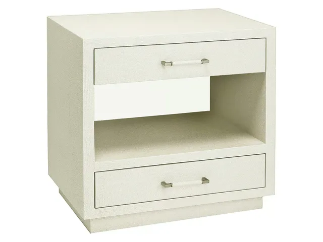taylor bedside chest  - white