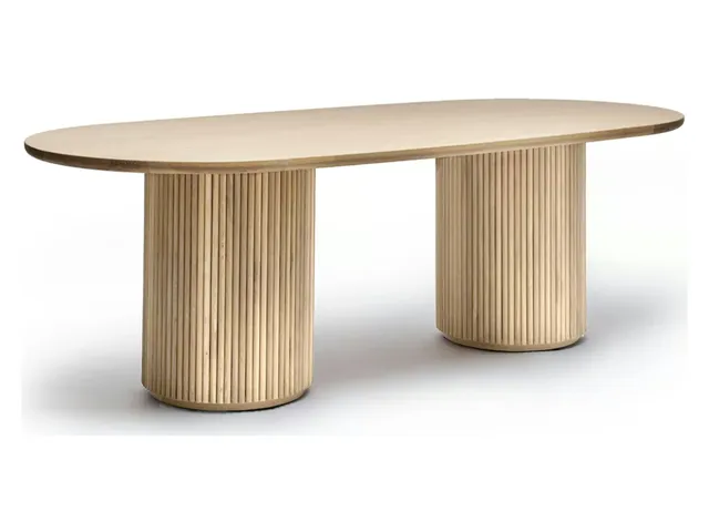 Laurel Oval Dining Table - Saddle