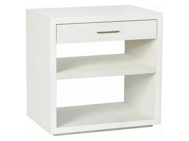 Livia Bedside Chest - White