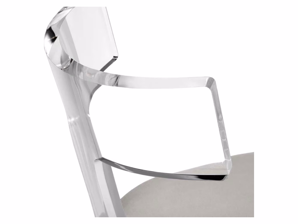 Tristan Acrylic Klismos Chair - image 2