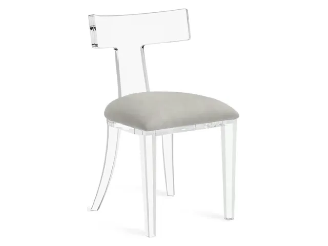Tristan Acrylic Klismos Chair