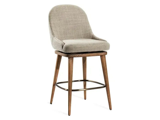 Harper Swivel Counter Stool - Flax