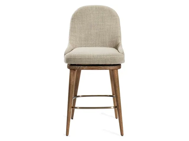 Harper Swivel Counter Stool - Flax