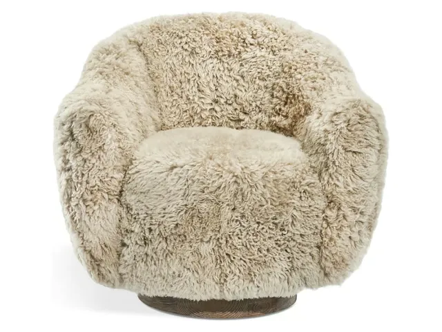 Simone Swivel Chair - Morel Taupe - Alternative View