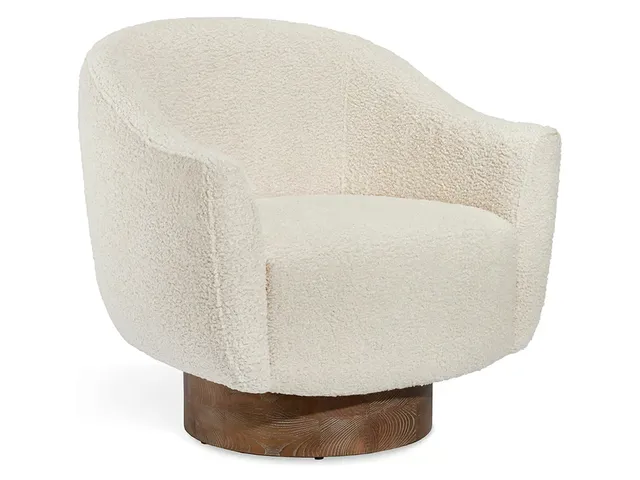 Simone Swivel Chair - Shearling