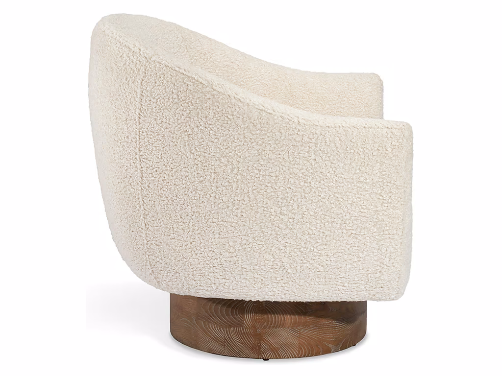 Simone Swivel Chair - Shearling - image 2