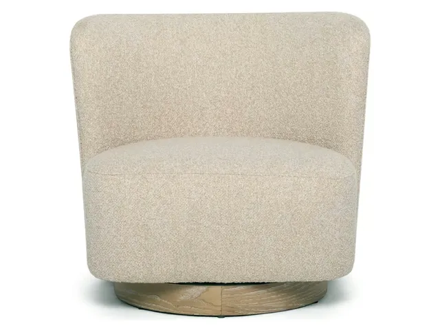 Dorian Swivel Lounge Chair - Seed - Alternative View