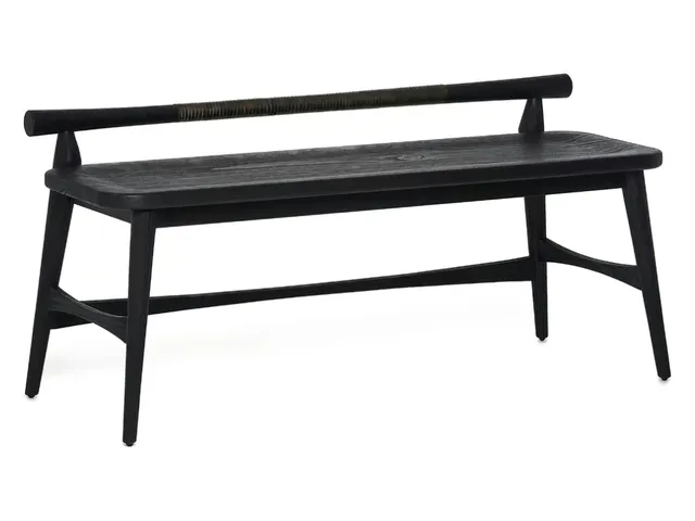 Madeira Bench - Matte Black