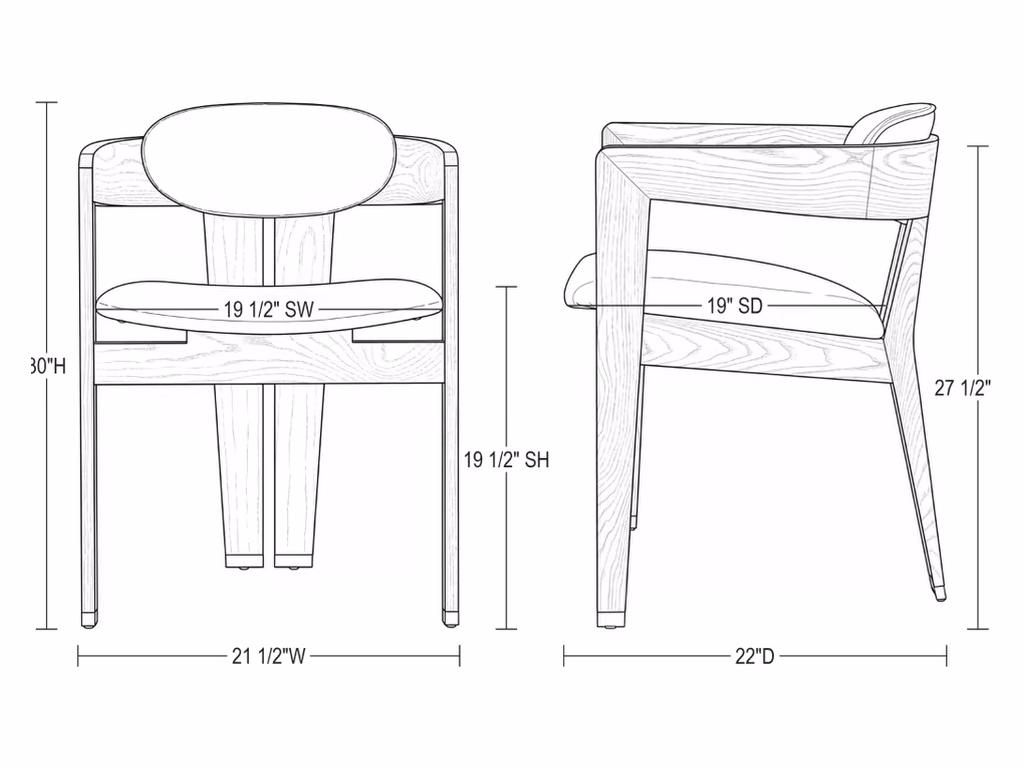 Maryl Dining Chair - Charcoal - image 2