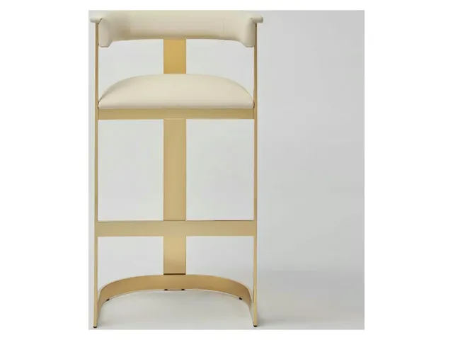 Darcy II Bar Stool - Polished Brass