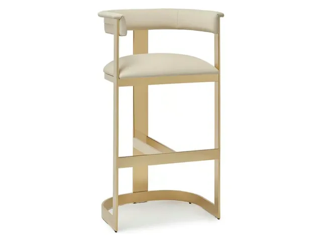 Darcy II Bar Stool - Polished Brass