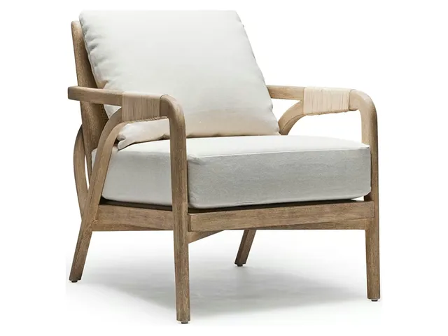 Delray Lounge Chair - White Ceruse