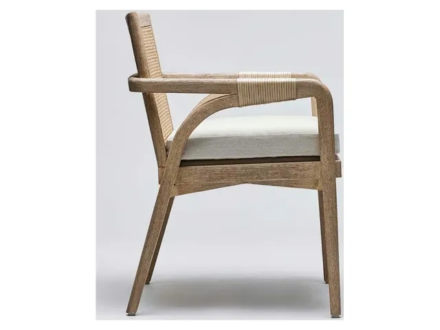 Delray Arm Chair - White Ceruse - Alternative View