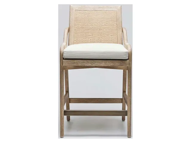Delray Counter Stool - White Ceruse - Alternative View