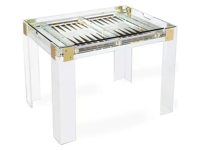 Pierre Acrylic Backgammon Table