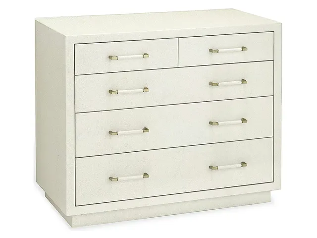 taylor 5 drawer chest white