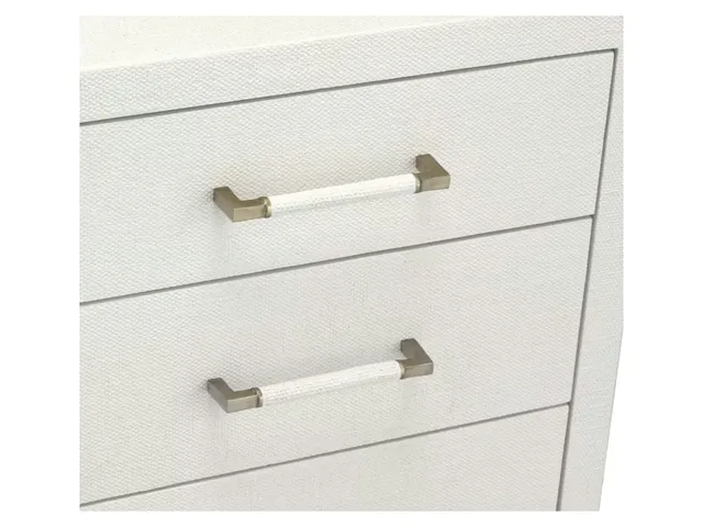 taylor 5 drawer chest white