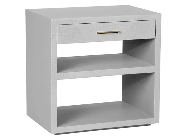 Livia Bedside Chest - Light Grey