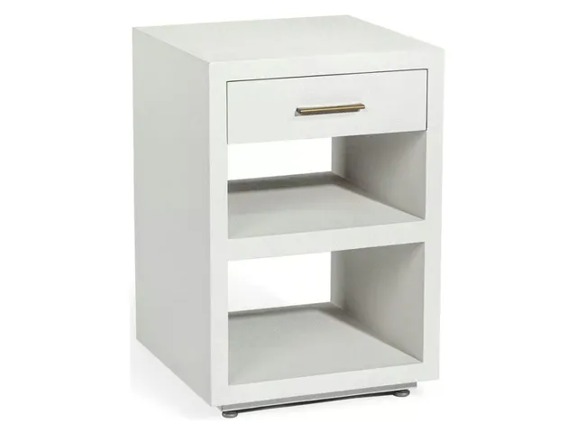 LIVIA SMALL BEDSIDE CHEST - NATURAL WHITE
