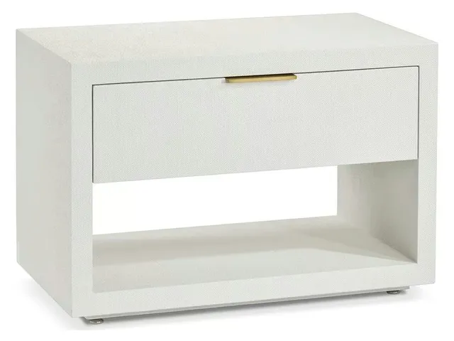 MONTAIGNE BEDSIDE CHEST - NATURAL WHITE