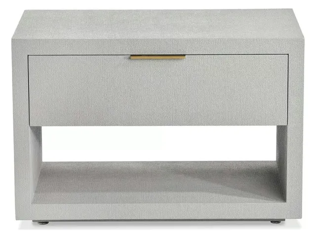 MONTAIGNE BEDSIDE CHEST - LIGHT GREY