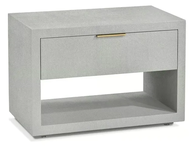 MONTAIGNE BEDSIDE CHEST - LIGHT GREY
