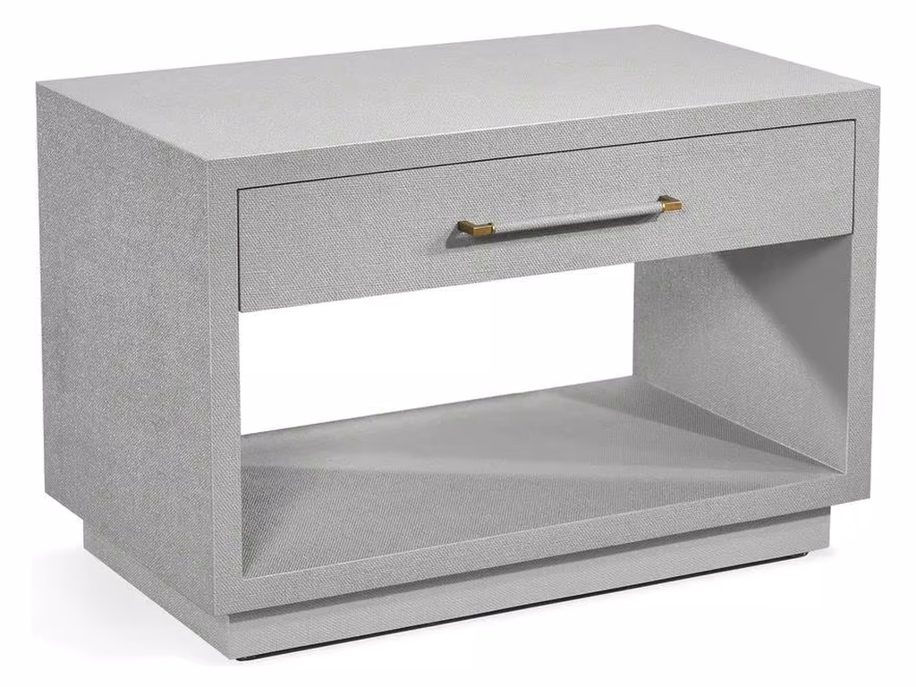 Taylor Low Bedside Chest - Light Grey - main image