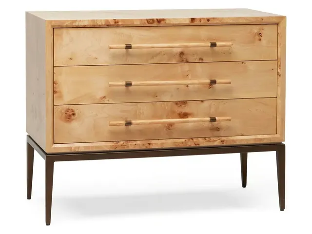 Burton 3 Drawer Bedside - Canyon