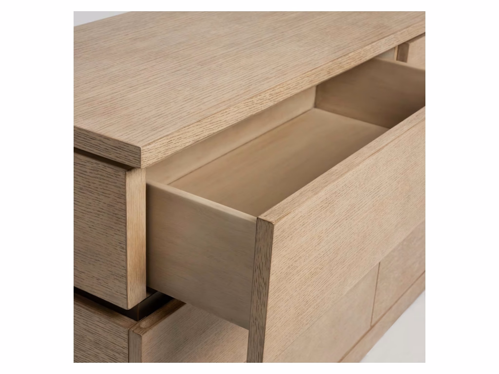 Bolton 6 Drawer Chest - Washed taupe - image 3