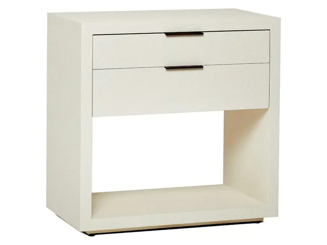 Montaigne Tall Bedside Chest - White