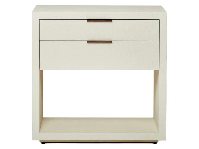 Montaigne Tall Bedside Chest - White