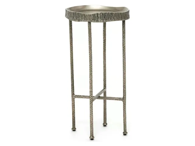 Ada Drink Table -  Antique Nickel