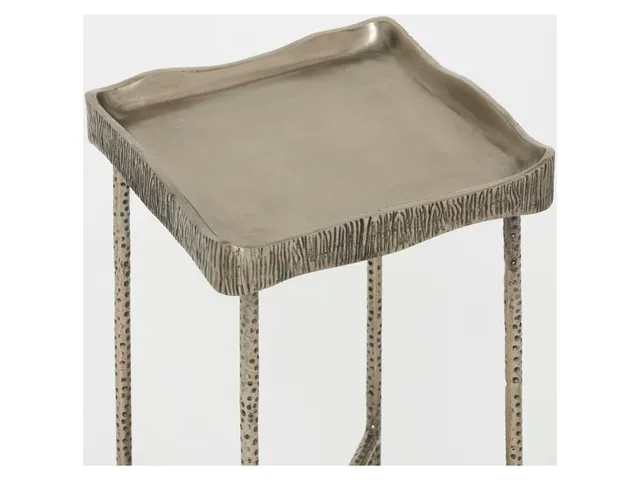Zoe Drink Table - Antique Nickel - Alternative View