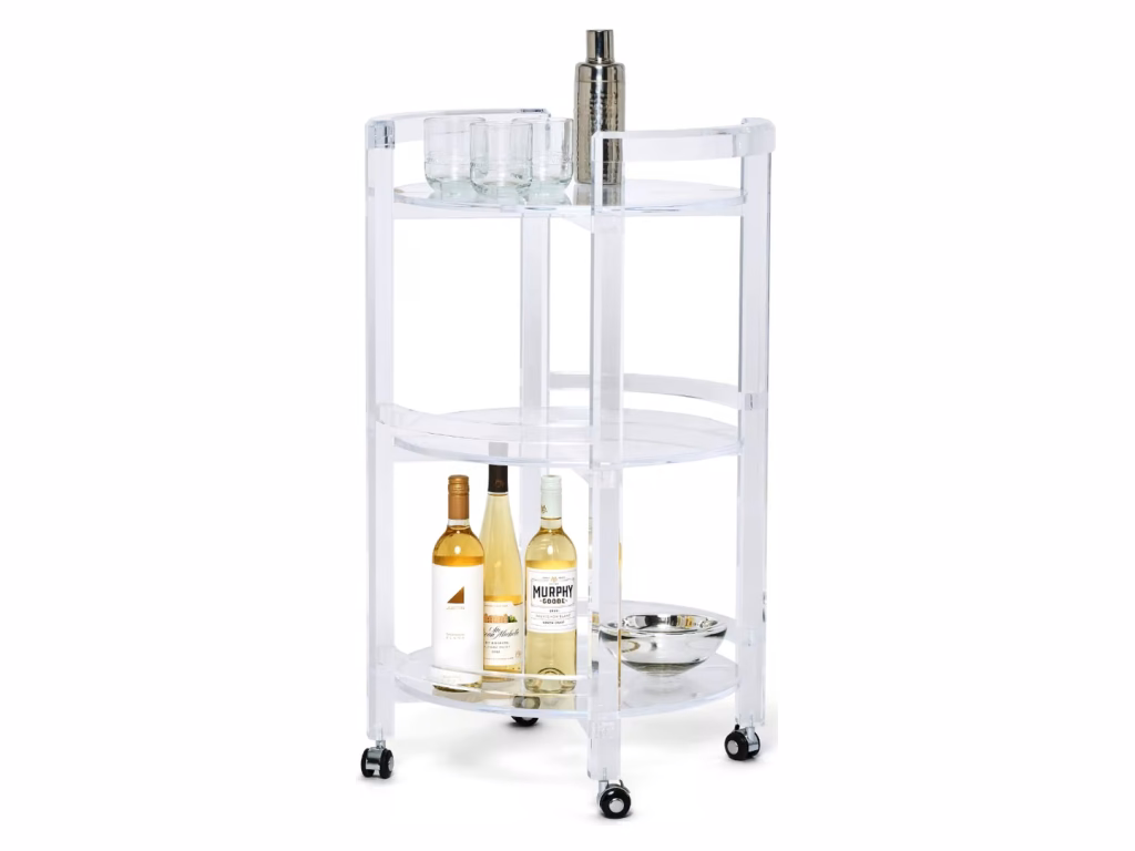 Diego Acrylic Bar Cart - image 2