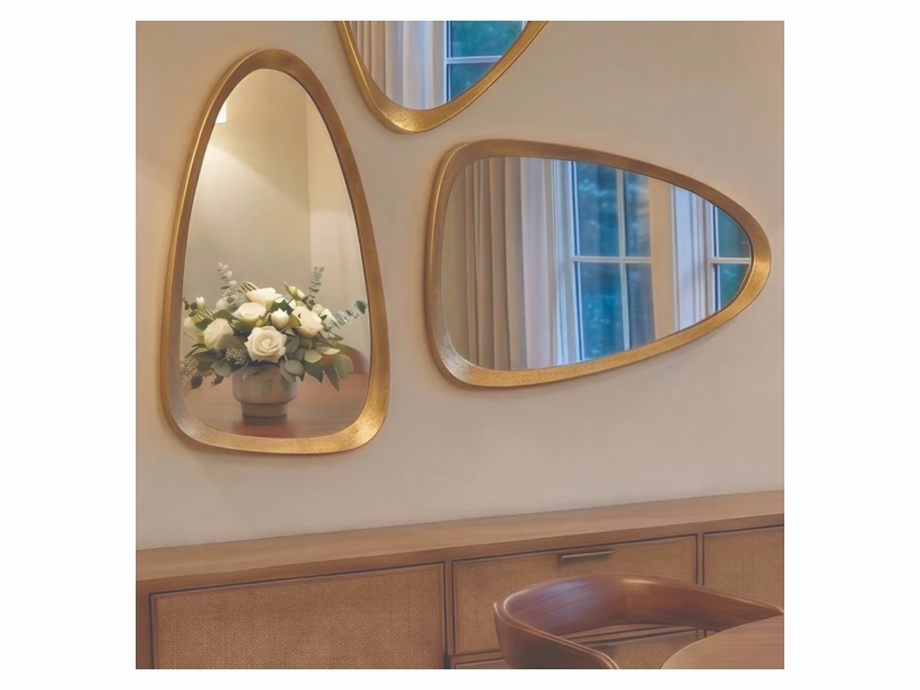 Wales Medium Mirror - Antique Brass - image 6