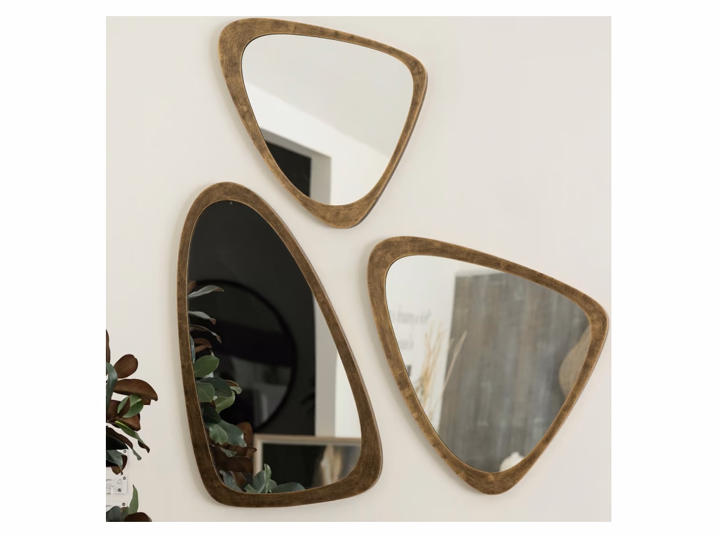 Wales Medium Mirror - Antique Brass - image 4