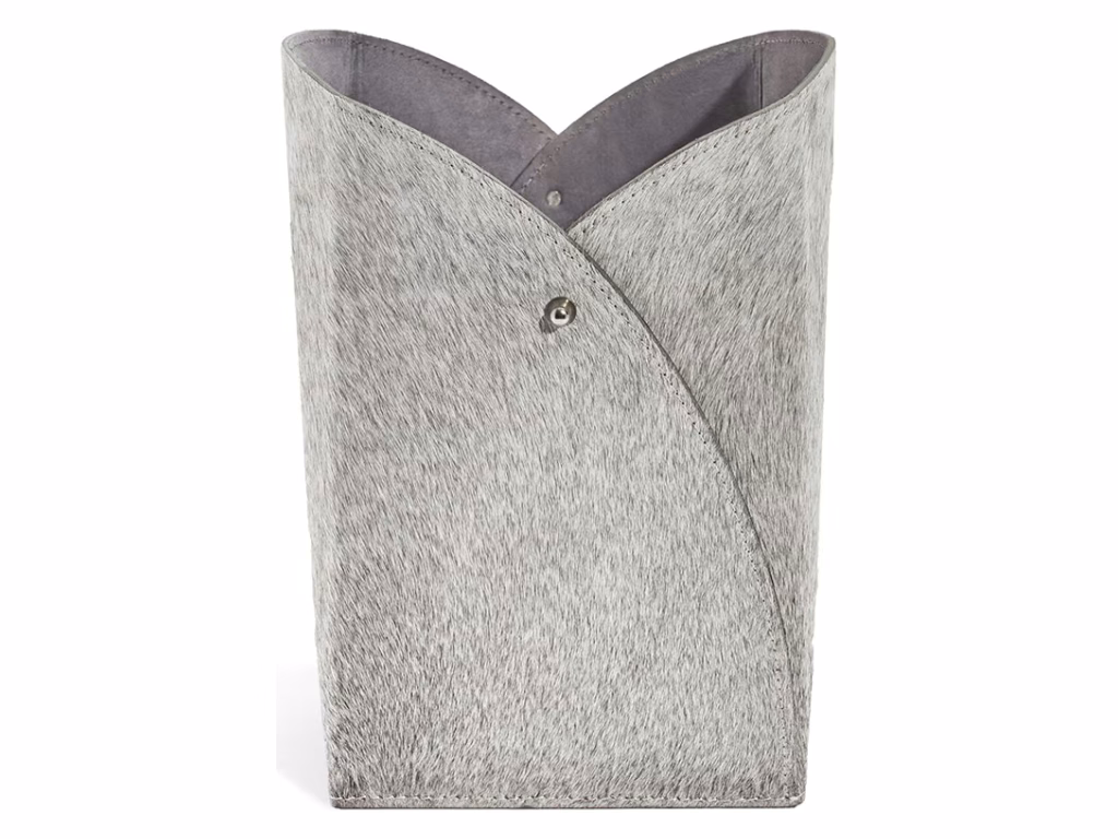 Tulip Wastebasket - Natural Hide - image 1