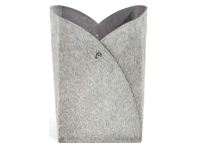 Tulip Wastebasket - Natural Hide - Alternative View