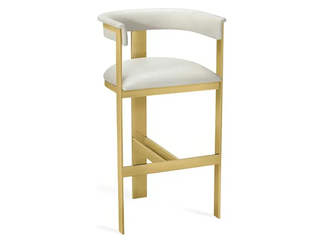 Darcy Bar Stool - Polished Brass