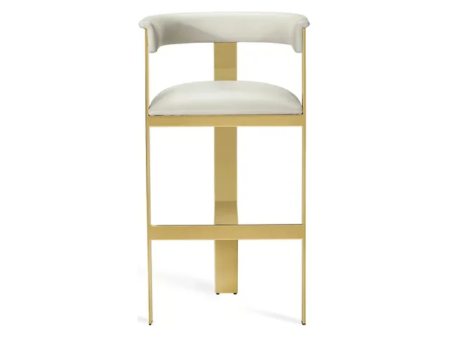 Darcy Bar Stool - Polished Brass