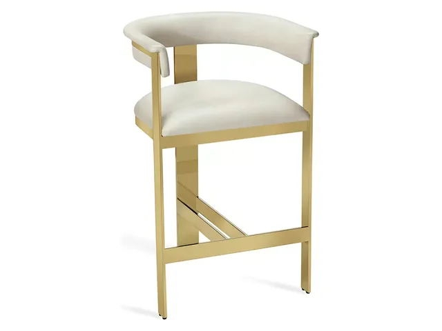 Darcy Counter Stool - Polished Brass