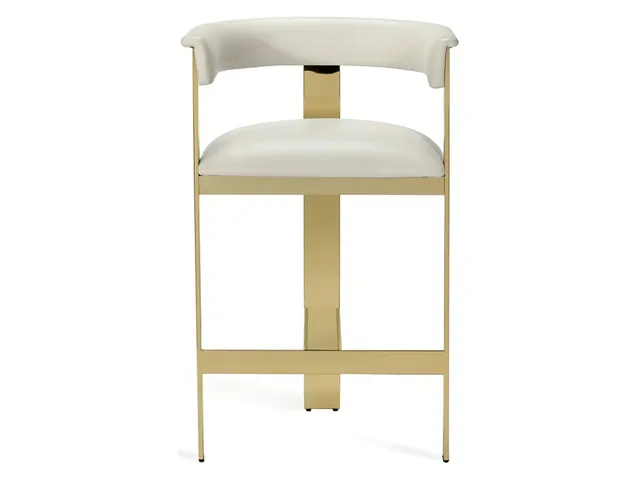 Darcy Counter Stool - Polished Brass