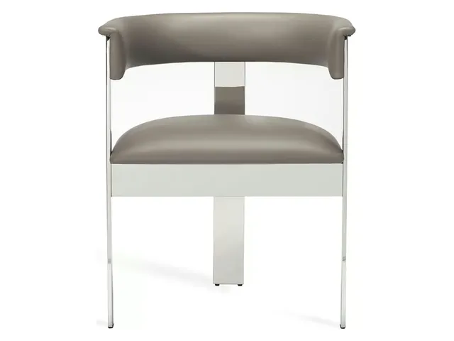Darcy Dining Chair - Polished Nickel - Alternative View