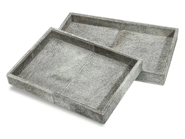 Nadine Rectangular Hide Trays