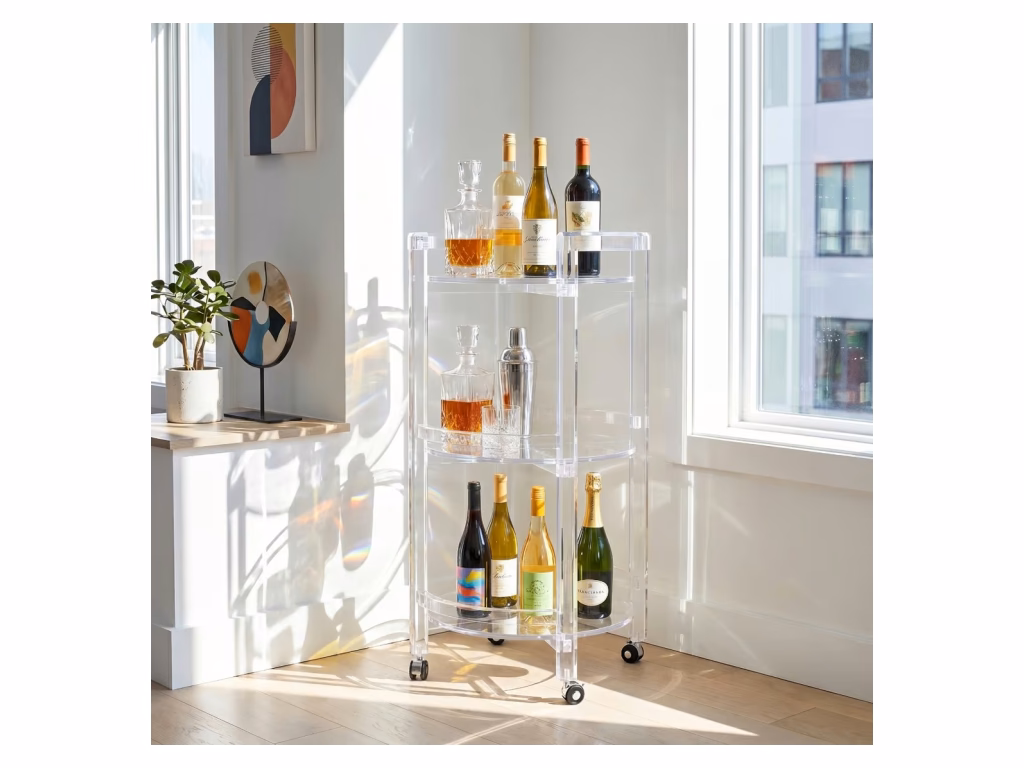 Diego Acrylic Bar Cart - image 6