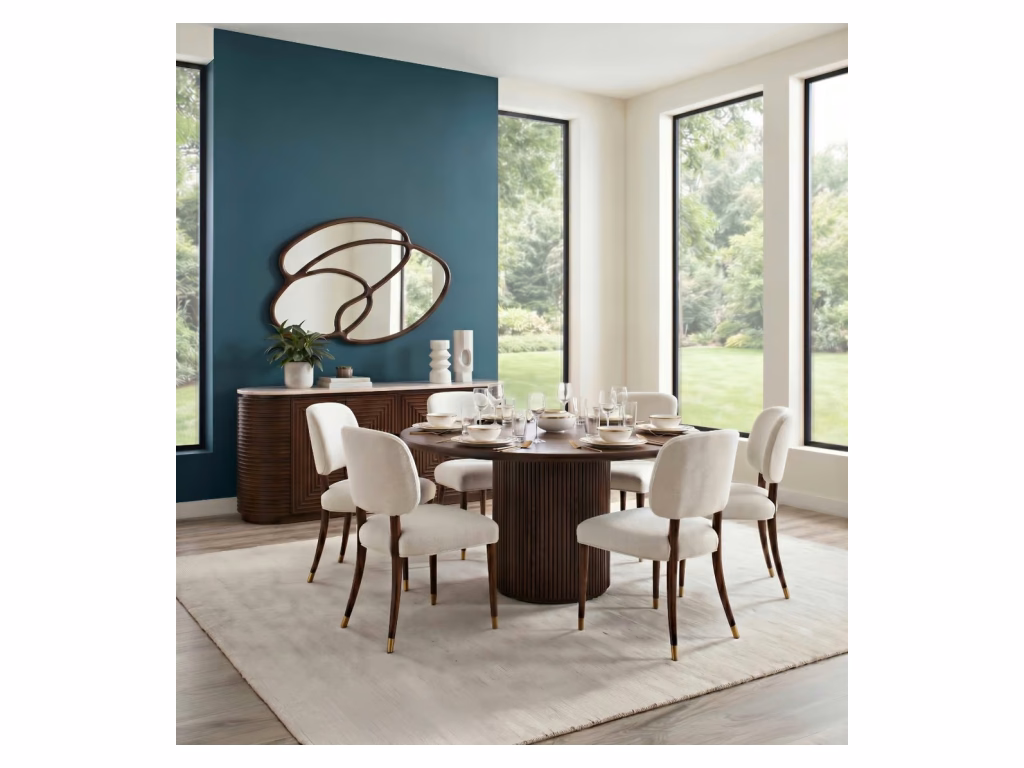 Laurel Round Dining Table Large - Mocha - image 2