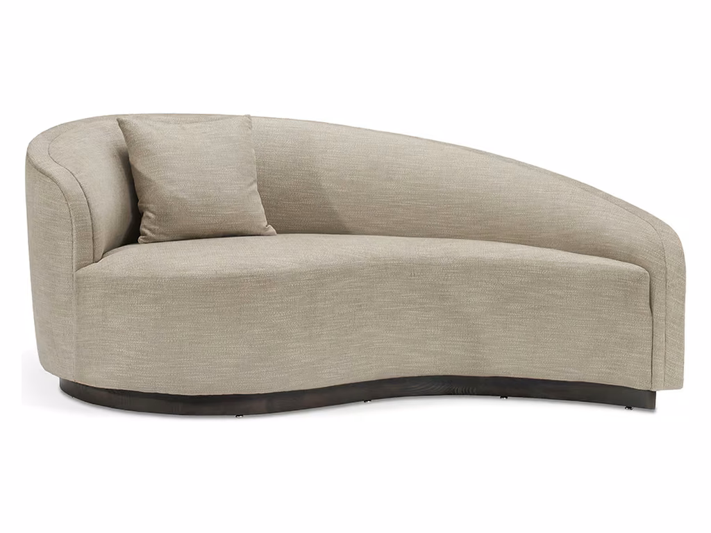 Dana Classic Left Chaise w/ wood plinth - image 1
