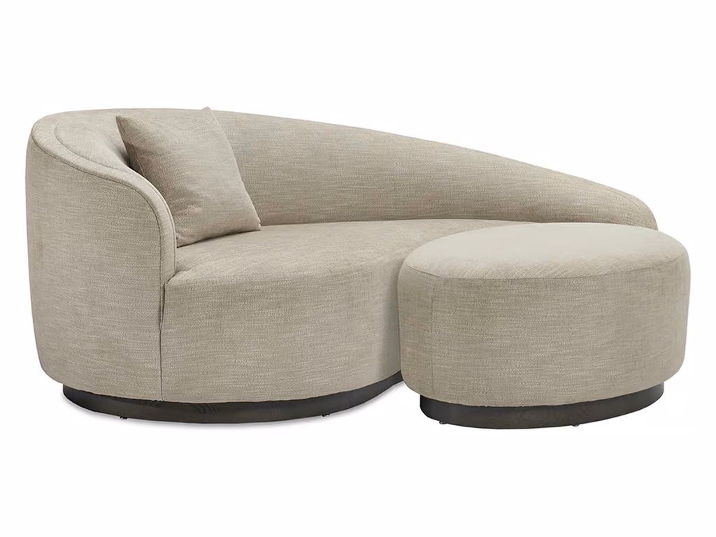 Dana Classic Left Chaise w/ wood plinth - image 4