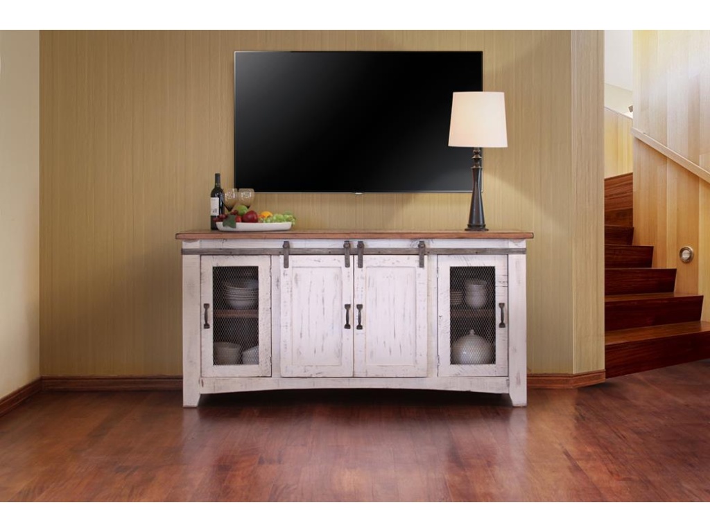 4 Door 70" TV Stand - image 2